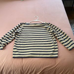 Striped JCrew long sleeve shirt, brand new!